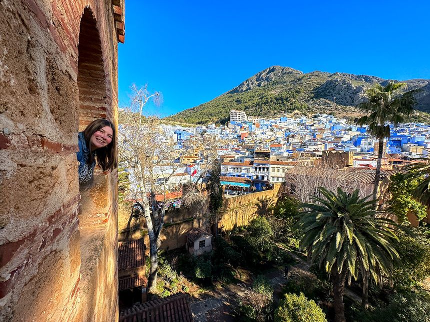 Chefchaouen medina scene